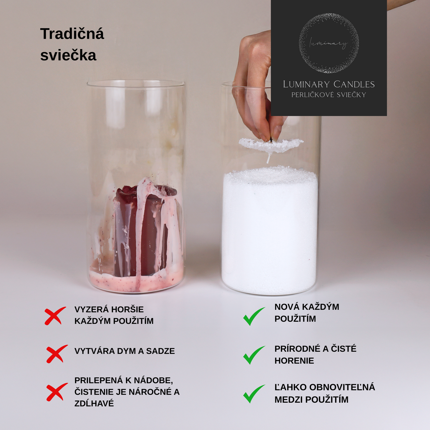 Luxusná sada 3 sviečok: Vytvorte si doma oázu pokoja.