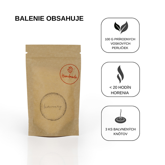 Luminary Mini 100g – Ideálny štart do sveta sviečok z prírodného perličkového vosku