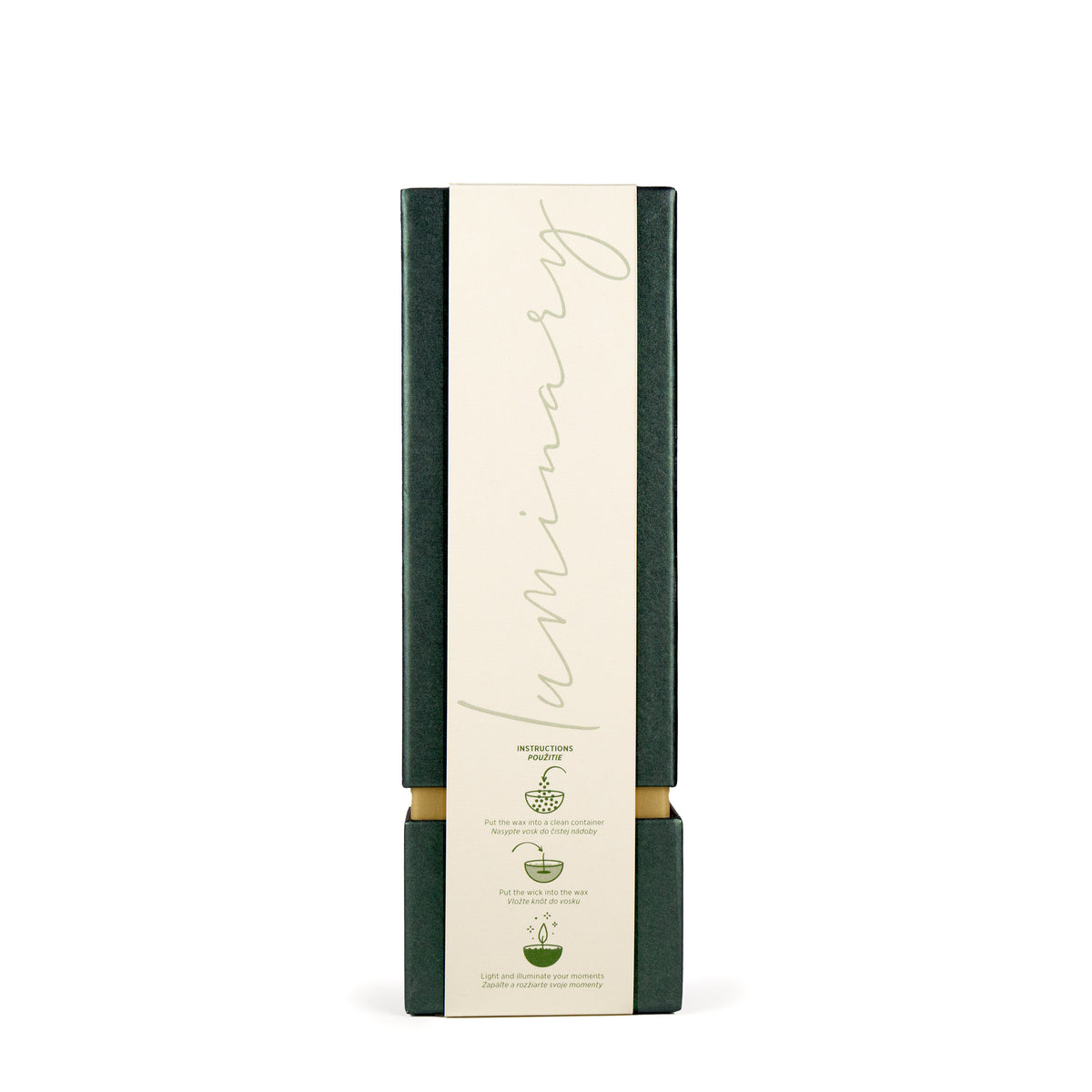Kolekcia sviečok Luminary Candles JADE, 100% prírodný perličkový vosk.
