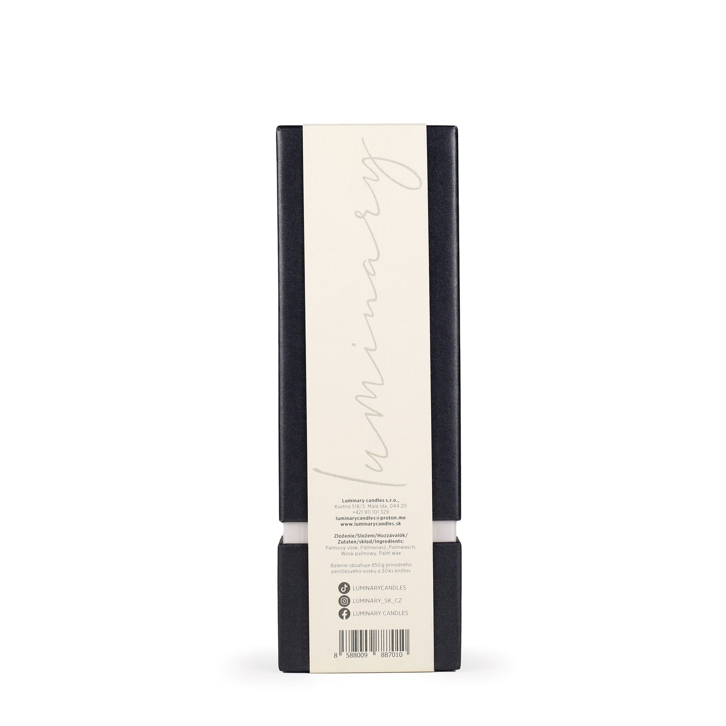 Kolekcia sviečok Luminary Candles ONYX, 100% prírodný perličkový vosk.