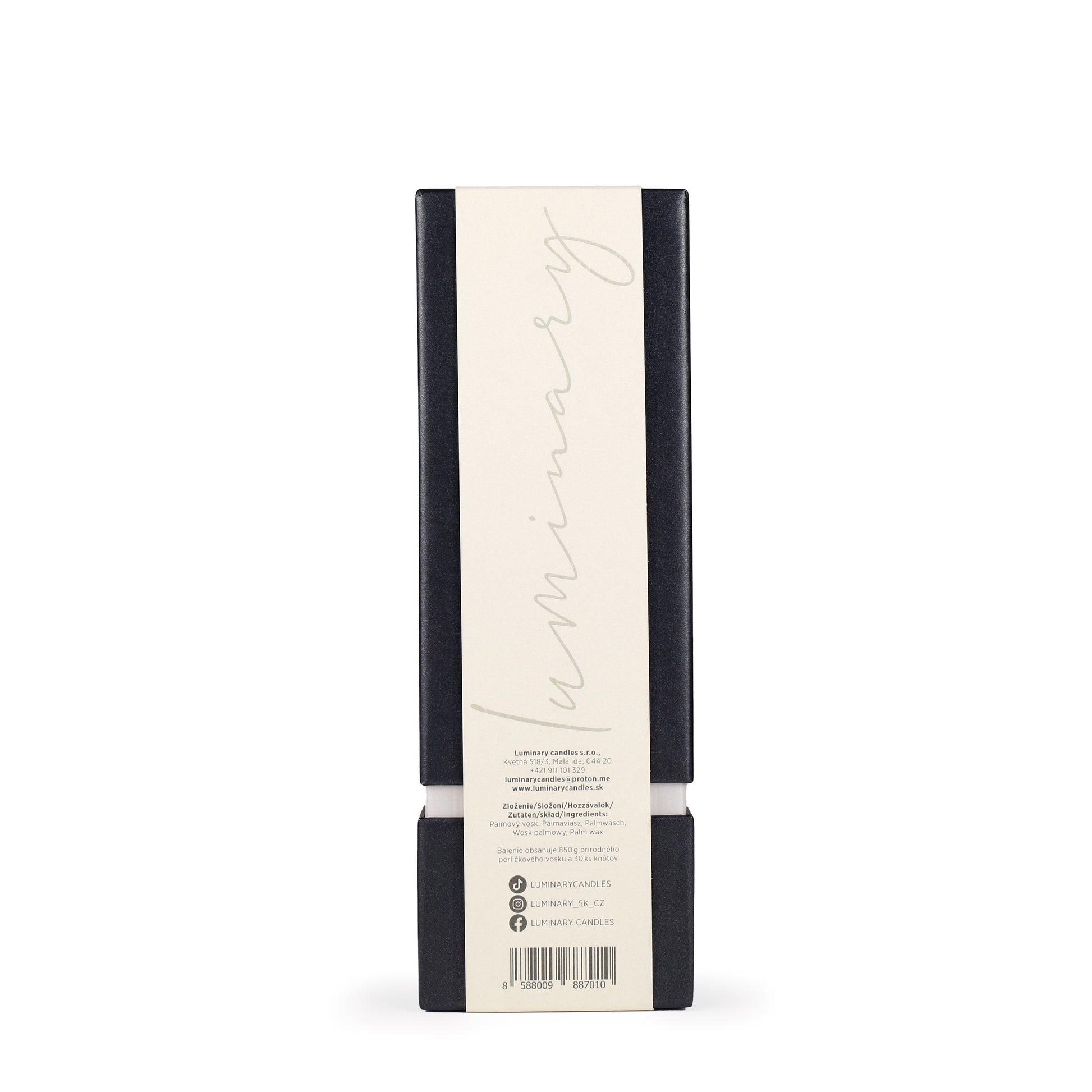 Kolekcia sviečok Luminary Candles ONYX, 100% prírodný perličkový vosk.