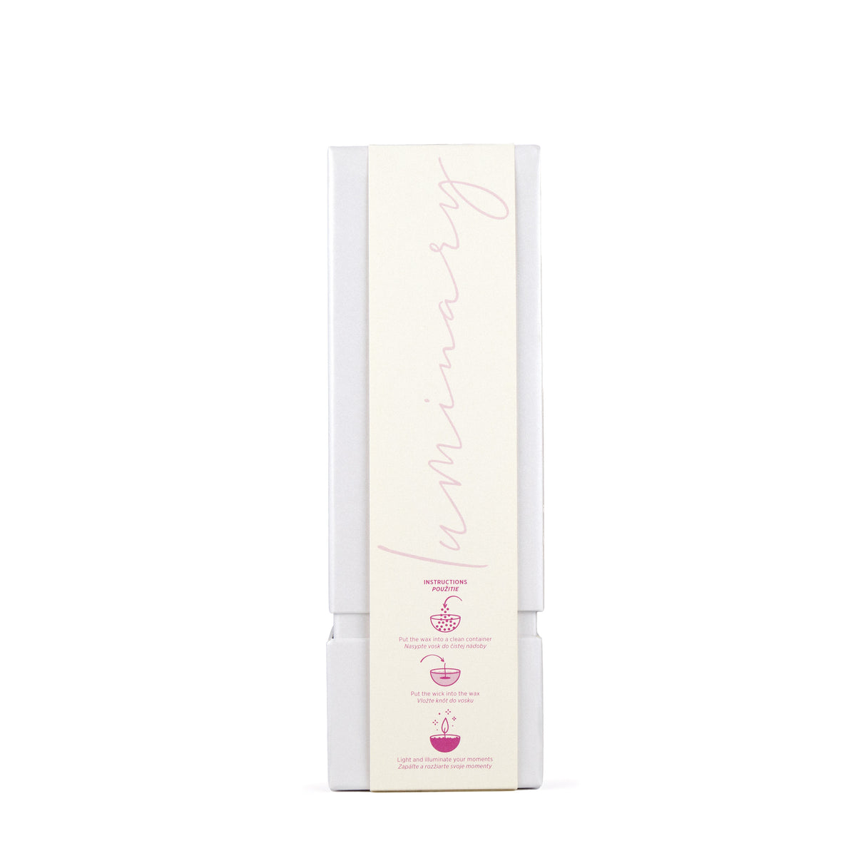Kolekcia sviečok Luminary Candles ROSÉ, 100% prírodný perličkový vosk.