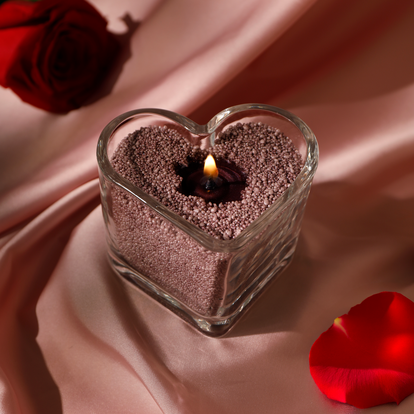 Lilac - Sypaná perličková sviečka