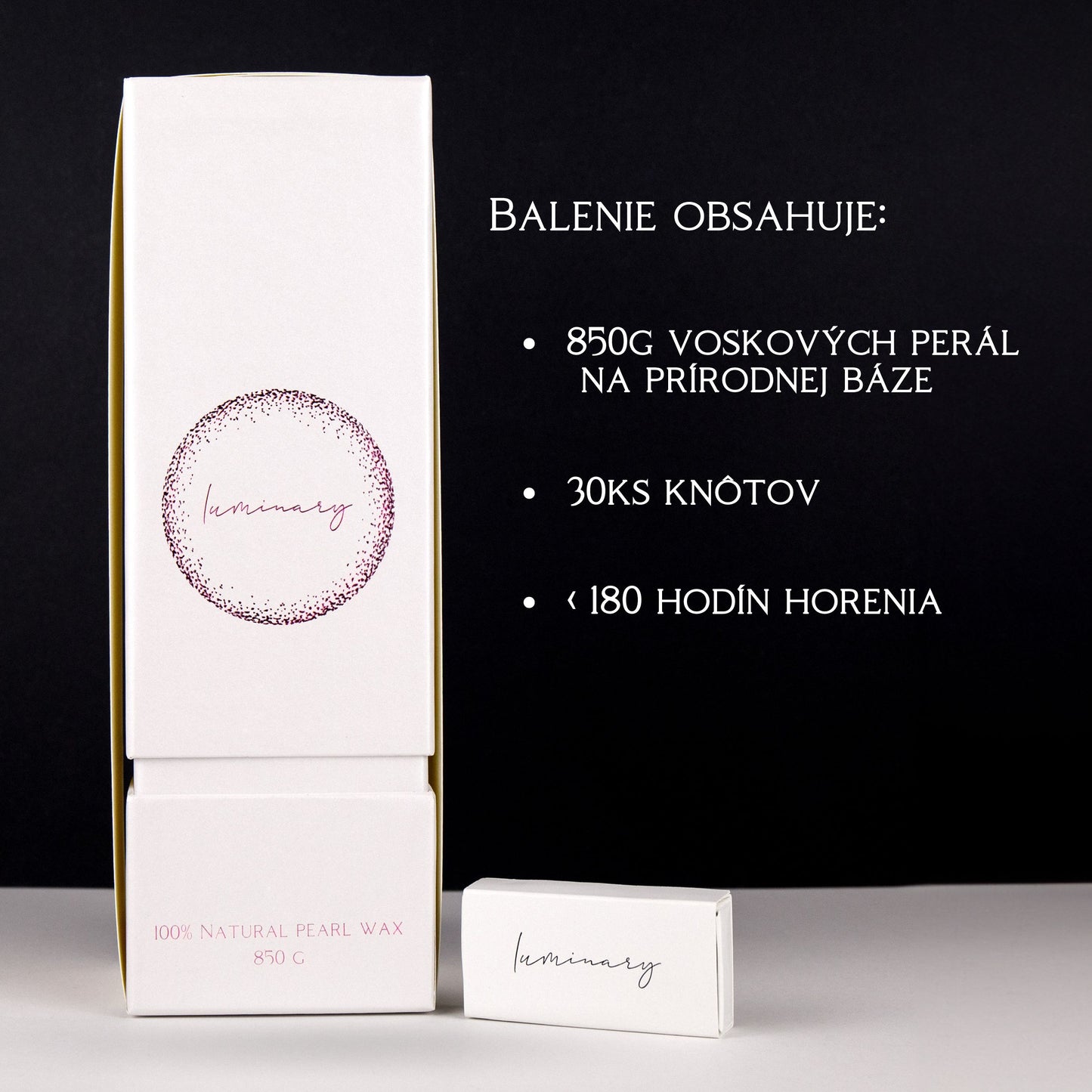 Exkluzívna darčeková sada Luminary Candles: Nadčasová grafitovo-biela elegancia pre váš domov