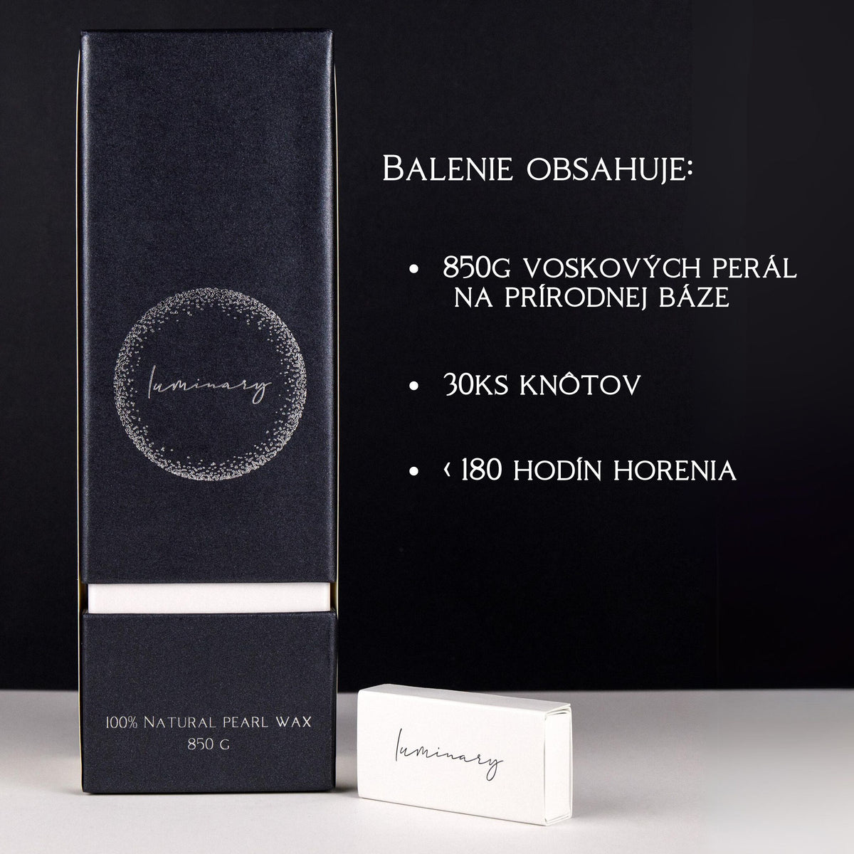 Exkluzívna darčeková sada Luminary Candles: Nadčasová grafitovo-biela elegancia pre váš domov