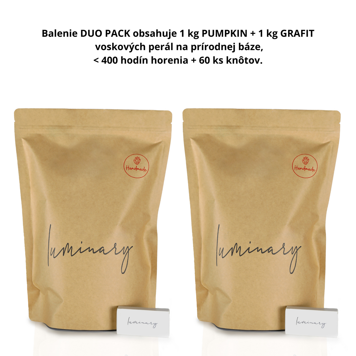 Luminary Candles Jesenný Duo Pack – 1 kg Pumpkin & 1 kg Grafit – LIMITOVANÁ EDÍCIA