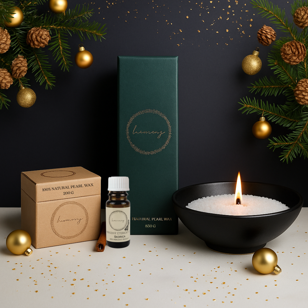 Vianočný set 🎄 Luminary Jade, Mini Lumi, Nádoba & Škoricový Éterický Olej ZADARMO!