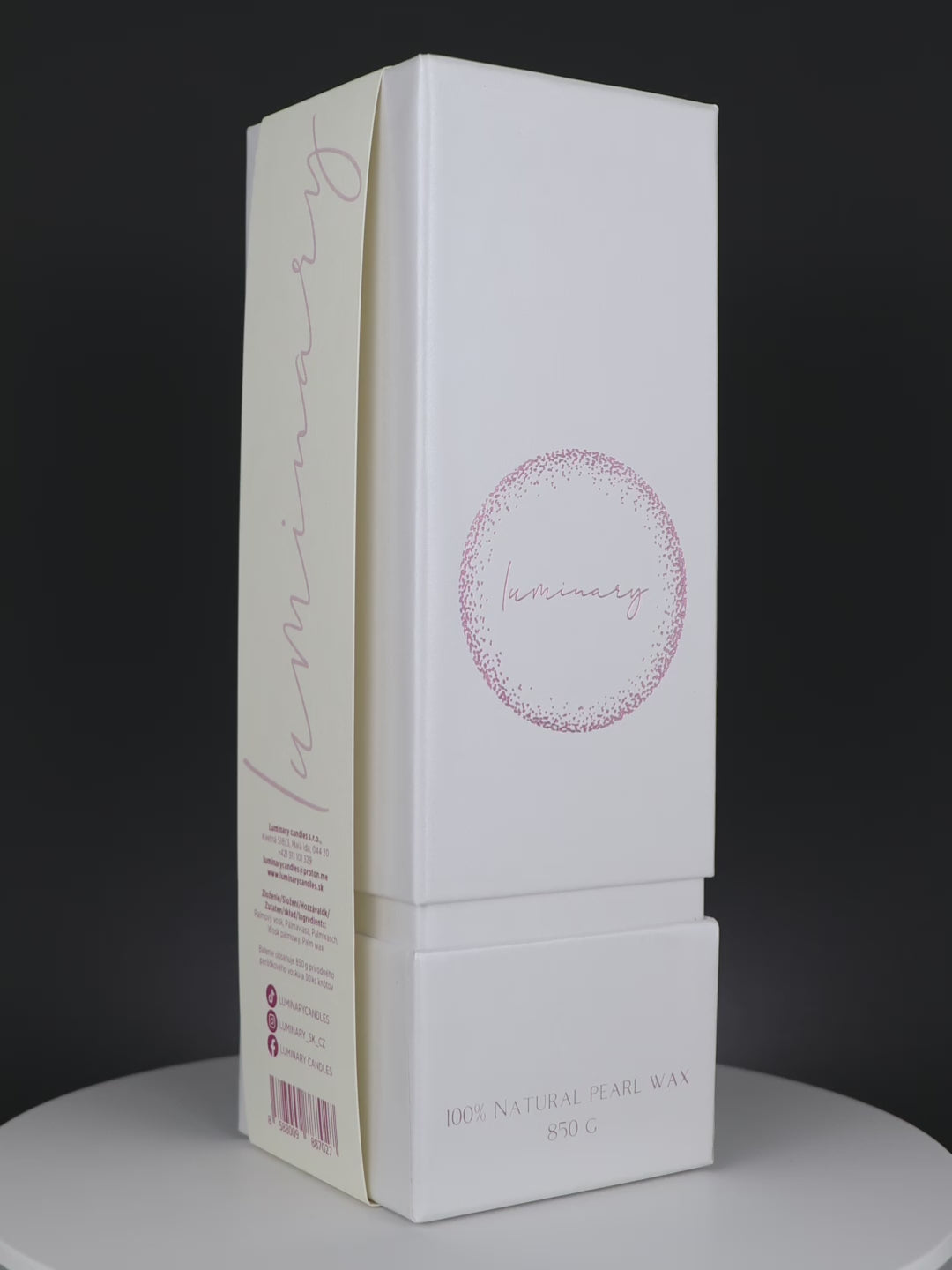 KOLEKCIA Luminary Candles ROSÉ, 100% prírodný perličkový vosk. Video produkt