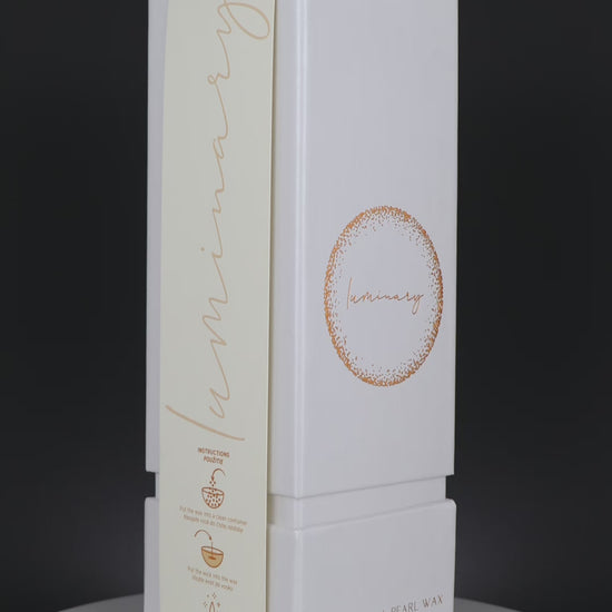 Kolekcia sviečok Luminary Candles GOLD, 100% prírodný perličkový vosk. Video produkt.
