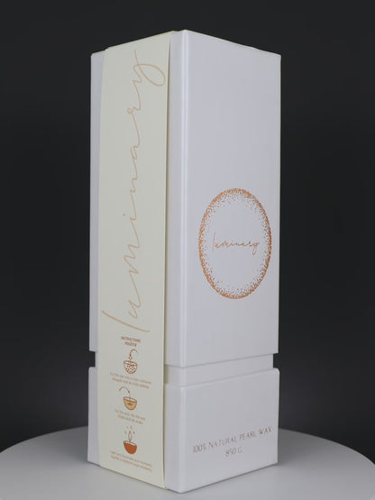 Kolekcia sviečok Luminary Candles GOLD, 100% prírodný perličkový vosk. Video produkt.