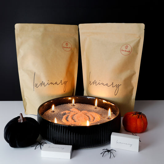 Luminary Candles Jesenný Duo Pack – 1 kg Pumpkin & 1 kg Grafit – LIMITOVANÁ EDÍCIA 🎃
