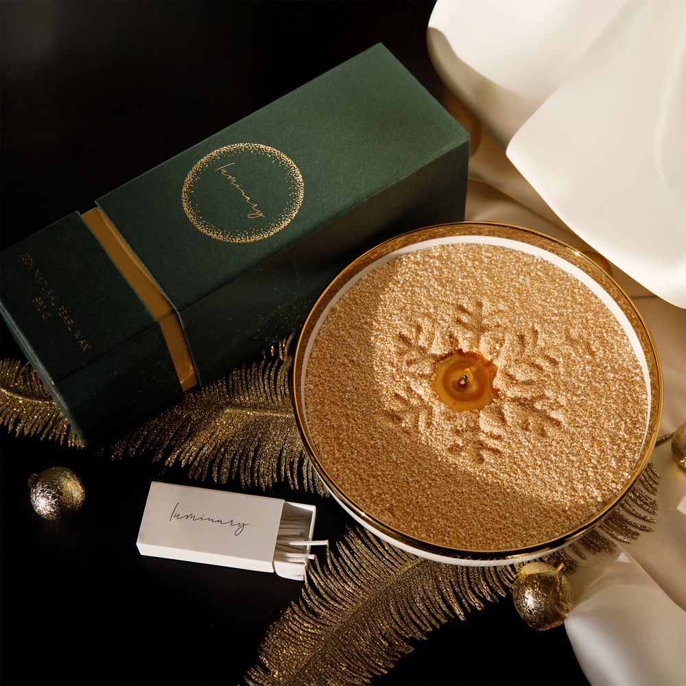 Luminary Candles Light Gold Edition: Perličková Sviečka s Nádychom Elegancie