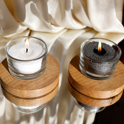 Exkluzívna darčeková sada Luminary Candles: Nadčasová grafitovo-biela elegancia pre váš domov